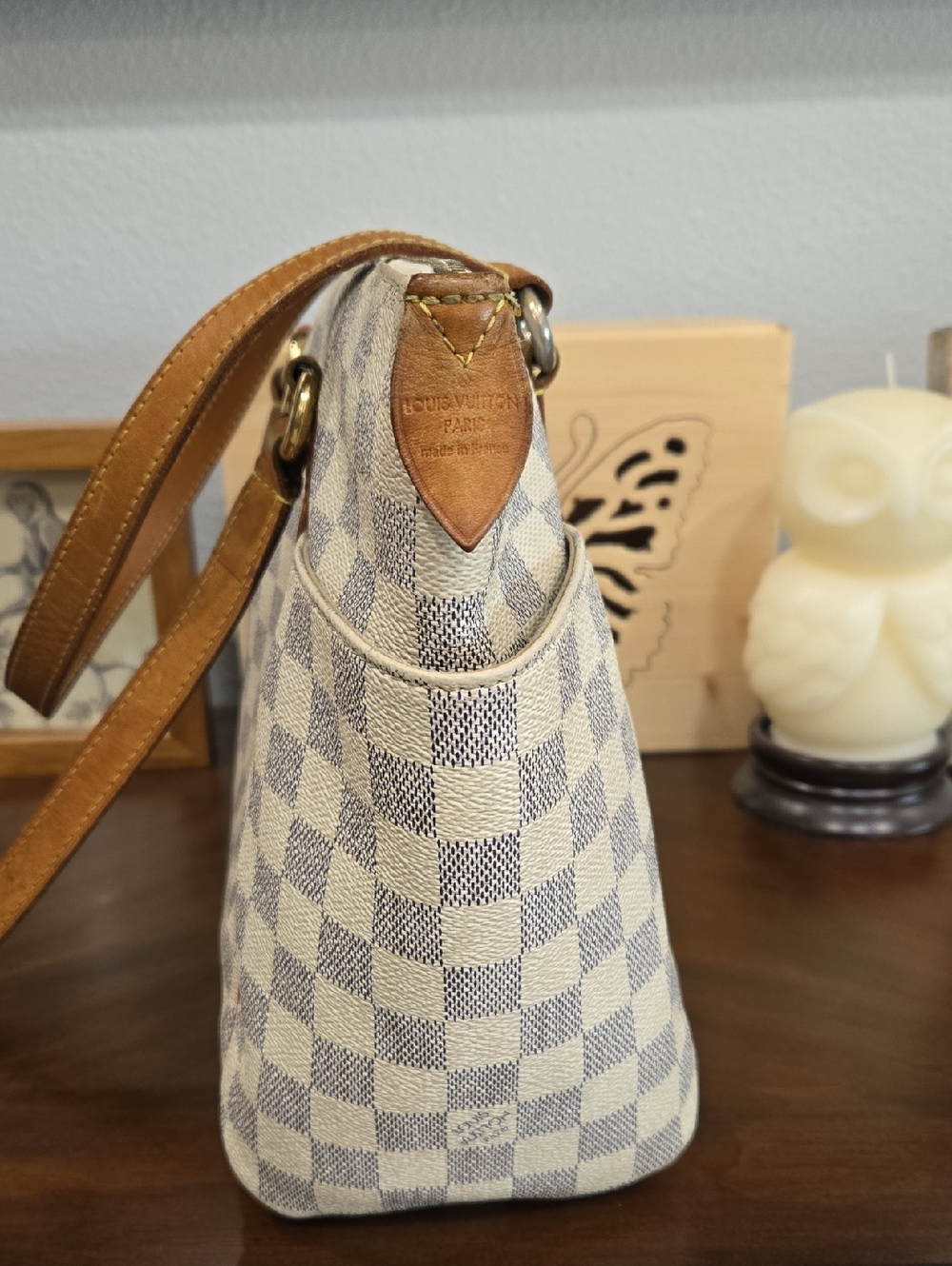 LOUIS VUITTON TOTALLY PM DAMIER AZUR SHOULDER BAG - GUC! - Picture 4 of 16